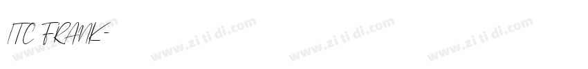ITC FRANK字体转换